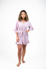 Luxury Mauve Ruffled Robe Luxury Mauve Ruffled Robe