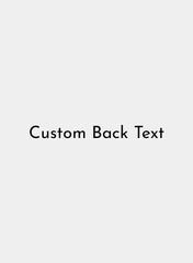 Custom Back Text Custom Back Text