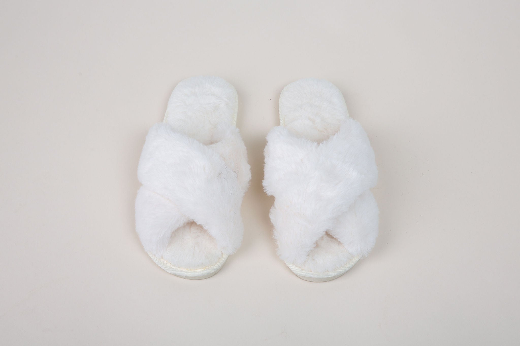 Luxury Fluffy Bridal Slippers for Bride